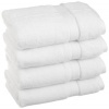 Superior 900 Gram Egyptian Cotton 4-Piece Hand Towel Set, White