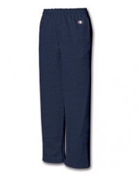 Champion Youth EcoSmart Open Bottom Sweatpants, NAVY, Medium