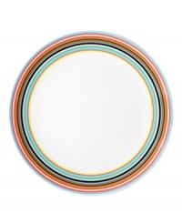 More than bold stripes and fun colors, the Origo salad plates transition from oven to table and into the dishwasher without a hitch. Combine with other Iittala dinnerware pieces to make any setting pop. Designed by Alfredo Haberli.