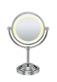 Conair BE4NW Classique Double-Sided Lighted Makeup Mirror with 5x Magnification