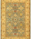 Safavieh Anatolia Collection AN543C Handmade Light Blue and Ivory Hand-Spun Wool Area Rug, 2-Feet by 3-Feet