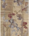 Nourison Zanibar Watercolor Beige 3.6-Feet by 5.6-Feet Polyacrylic Area Rug