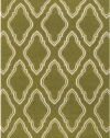 Area Rug 5x8 Rectangle Transitional Olive-Cream Color - Surya Fallon Rug from RugPal