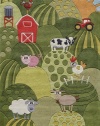 Momeni Lil Mo Barnyard Rug, Grass, 3' x 5'