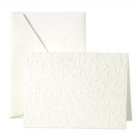 Crane & Co. Blind Embossed Pearl White Notes (CF1162)