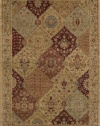 Area Rug 2x3 Rectangle Traditional Burgundy Color - Momeni Belmont Rug from RugPal