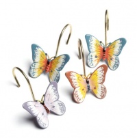 Lenox Butterfly Meadow Set of 12 Shower Curtain Hooks