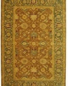 Safavieh AN549A Anatolia Collection 3-Feet by 5-Feet Handmade Hand-Spun Wool Area Rug, Brown and Blue