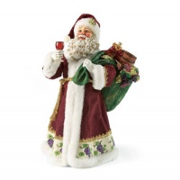 Department 56 Possible Dreams Merlot Christmas Santa, 10-Inch