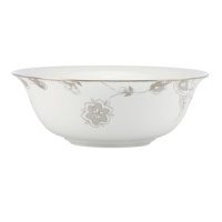 A fine vintage. The Paisley Terrace serving bowl elevates even the most elegant settings with breezy florals grounded in graceful white porcelain. With luxe platinum banding to complement the rest of the Lenox dinnerware collection.