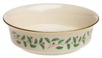 Lenox Holiday Gold-Banded Fine China Serving Bowl