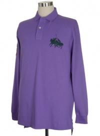 Polo Ralph Lauren Dual Match Player Shirt XLT Tall Mens Big Pony Purple X-Large Tall