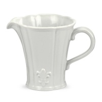 Portmeirion Fleur De Lys Grey Creamer Jug