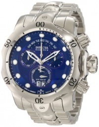 Invicta Men's 1538 Reserve Venom Chronograph Blue Dial Stainless Steel Watch