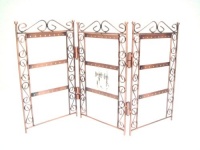 Copper Screen Shape Earring Jewelry Display Holder Stand, Gift Idea