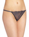 Calvin Klein Women's Eyelash Chantilly Lace Thong