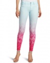 Hudson Women's Nico Midrise Skinny, Floral Ombre, 25