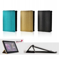 Samsung Galaxy Tab 8.9 P 7300 Smart Cover Stand Case, Luxury PU + Multiple Angle - Light Brown (Khaki)