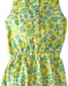 Carter's Watch the Wear Baby-Girls Infant Romper With Cheetah Print, Yellow, 24 Months