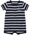 Carter's Great Catch Romper (Sizes NB - 9M) - navy, 9 months