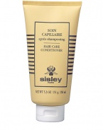 A formula that protects and coats the hair shaft, for improved hair quality. Rich in Rice Phytoceramides, Shea Butter, Wheat Proteins and D-Panthenol, Sisley's Soin Capillaire is a beautifying balm formulated to address the needs of damaged, devitalised hair. Provides nutrients and protects from outside aggressions. Coats the hair shaft to visibly improve hair quality. Hair is shinier, softer, fuller.Directions for Use: Use Hair Care Conditioner after washing, on towel-dried hair.