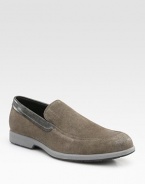 Show off your sporty side in this easy slip-on style constructed from soft-suede.SuedePadded insoleRubber soleImported