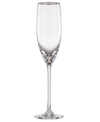 The epitome of elegance, this Lenox flute glistens in simply stunning crystal trimmed with polished platinum.