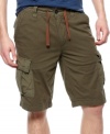 Get a leg up on classic warm-weather style with these cargo shorts from Wear First.