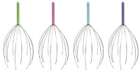 Kikkerland Head Massager, Assorted Pastel Colors