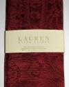 Lauren Ralph Lauren Paisley Rust Jacquard Table Linens / Napkins 20 X 20 Inches Set of 4 Dinner Napkins Holiday Fall