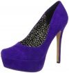 Jessica Simpson Women's JS-Waleo-Kidsue Platform Pump,Majestic Purple Kid Suede,7 M US