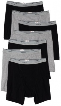 Fruit of the Loom Men's 7 pack boxer brief,black/grey, 2XL .