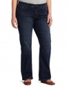 Levi's 512 Women's Plus Perfectly Shaping Boot Cut Jean with Tummy-Slimming Panel, Unscripted, 24W Medium