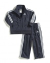 adidas Baby-Boys Infant Core Tricot Set, Gray, 4T