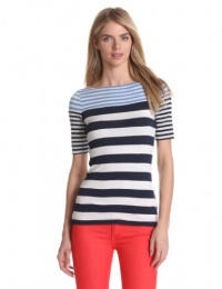 Bailey 44 Women's Seahorse Striped Top, Peri, Medium