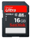 SanDisk Ultra 16 GB SDHC Class 10 Flash Memory Card 30MB/s SDSDU-016G-U46