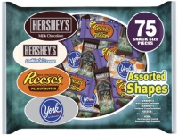 Hershey's Halloween Snack Size Assortment (Hershey's, Reese's & York Peppermint Patties), 75-Piece, 38.27-Ounce Bags (Pack of 2)