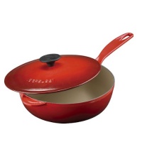 Le Creuset Enameled Cast-Iron 2-1/4-Quart Saucier Pan, Cassis