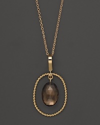 Rosecut smoky quartz adds rich sparkle to 14K yellow gold. By Nancy B.