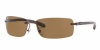 Ray-Ban RB8304 Tech Sunglasses 61 mm, Polarized, Brown/Polarized Brown