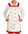 With all the time you spend baking, cooking and living in the kitchen, you deserve an apron with an updated feminine silhouette, flattering fit and fun print that livens up your kitchen routine. Limited lifetime warranty.