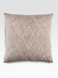 EXCLUSIVELY AT SAKS.COM This exquisite, exotic pillow is defined by the eye-catching twine design that will compliment any room.Rabari CollectionHand-stitched edgingConcealed zip closure20 X 20LinenMachine washImported