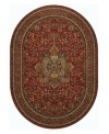 The Couristan Kashimar area rug is inspired by classic Oriental and Persian motifs, featuring a richly detailed design in warm red with grey florals. With features like 100% New Zealand semi-worsted wool, Couristan's exclusive locked in weave, crystal-point finish and hand-knotted fringes, the Medallion Antique Red rug offers a sophisticated addition to any room of your home.