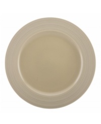 Elegance comes easy with the Fair Harbor round platter, perfect for roast chicken or grilled steak. Durable stoneware in a serene sandy hue is half glazed, half matte and totally timeless.