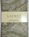 Lauren Ralph Lauren Fenton Paisley Napkins Sage Spring Summer Set of 4 -- 20 X 20