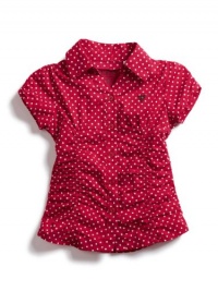 GUESS Kids Girls Polka-Dot Blouse, RED (6)