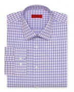 HUGO Ellis Plaid Sport Shirt - Regular Fit, Barrel Cuff