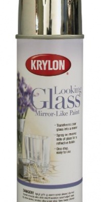 Krylon K09033000 Looking Glass Mirror-Like Aerosol Spray Paint, 6-Ounce