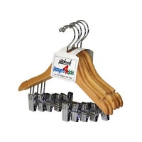 Wood Children's Clips Hanger (Set of 5)