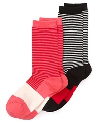 On trend down to your toes, these kate spade new york colorblock socks can be your in-shoe secret.